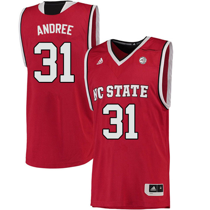 Men #31 Pat Andree NC State Wolfpack College Basketball Jerseys Sale-Red